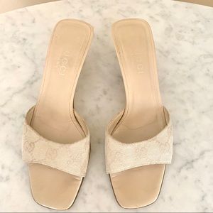 Authentic Vintage GG Gucci Slides sandals